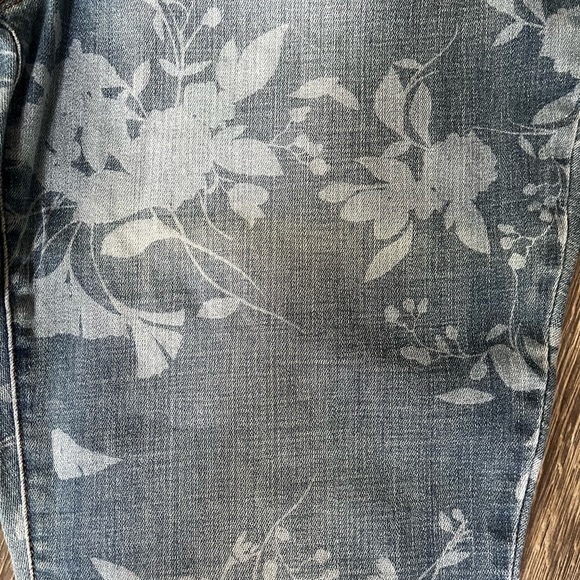 Chicos So slimming girlfriend crop 14P denim leaf pattern - Picture 10 of 12